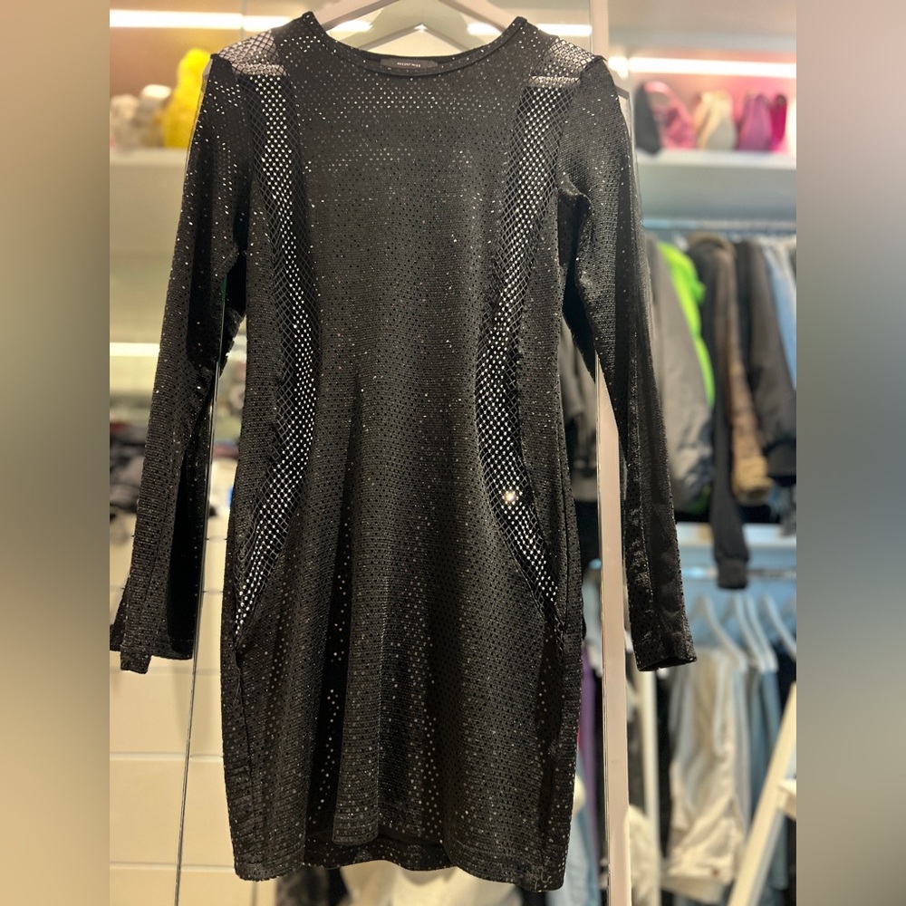 Elegant Black Sequin Dress